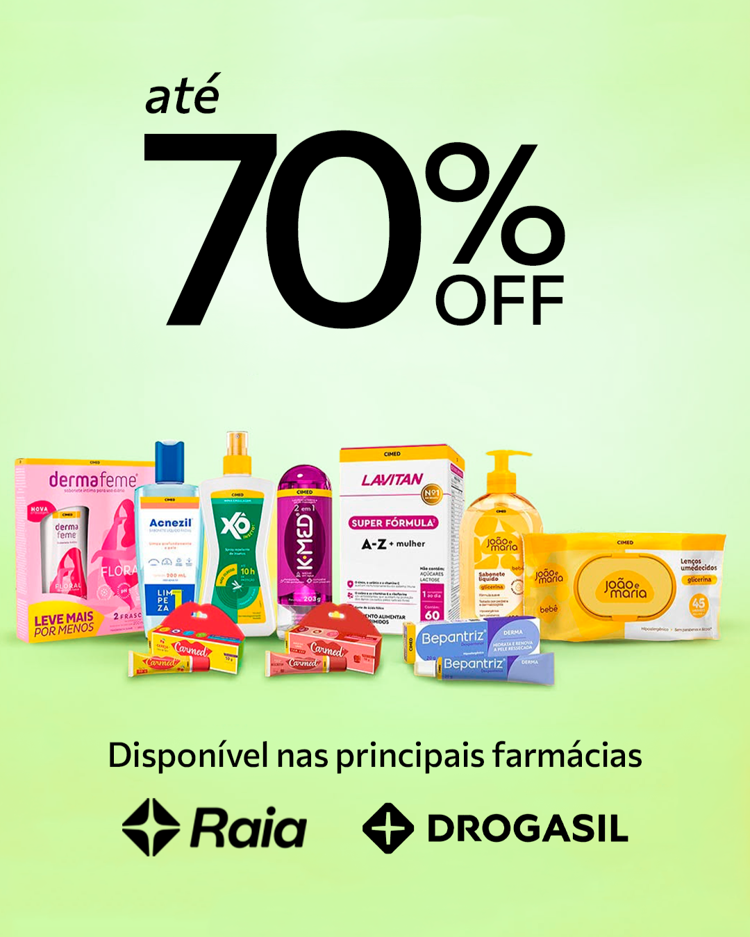 Raia Drogasil — até 70% OFF