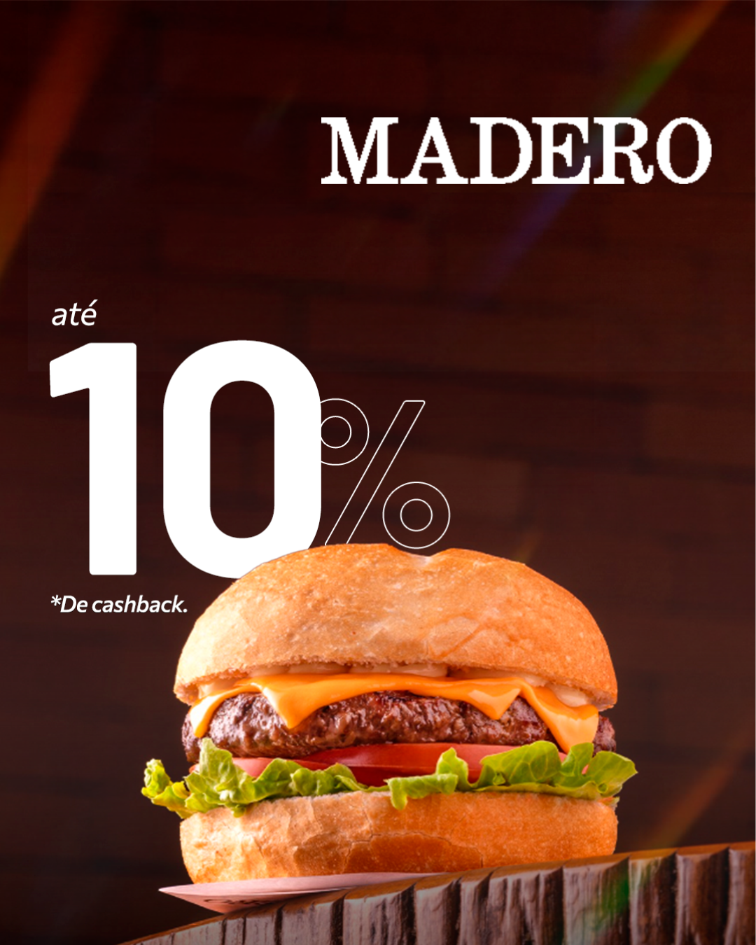 Madero — até 10% cashback